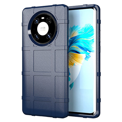 Custodia Silicone Ultra Sottile Morbida 360 Gradi Cover per Huawei Mate 40E Pro 5G Blu