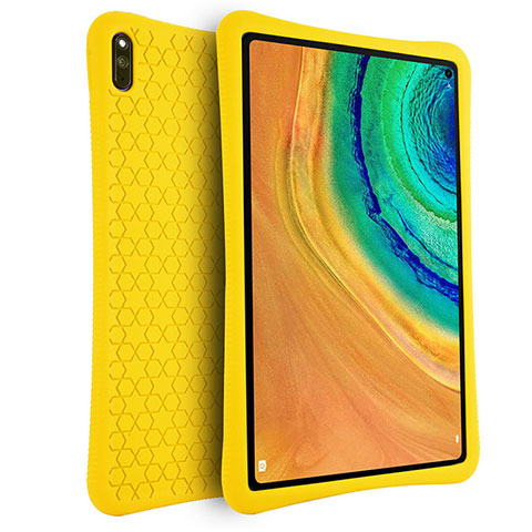 Custodia Silicone Ultra Sottile Morbida 360 Gradi Cover per Huawei MatePad Pro Giallo