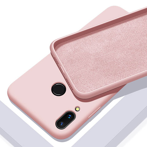 Custodia Silicone Ultra Sottile Morbida 360 Gradi Cover per Huawei Nova 3i Oro Rosa