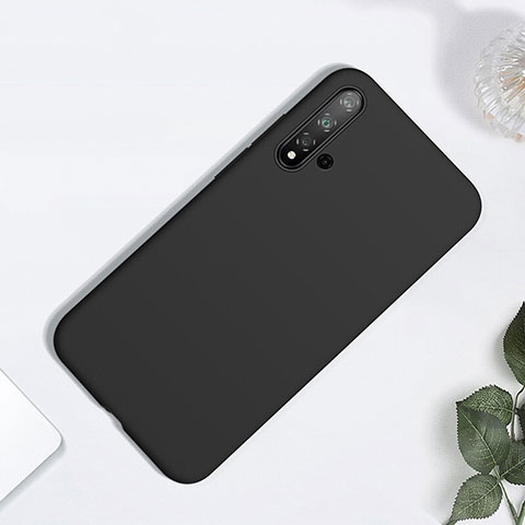 Custodia Silicone Ultra Sottile Morbida 360 Gradi Cover per Huawei Nova 5 Pro Nero