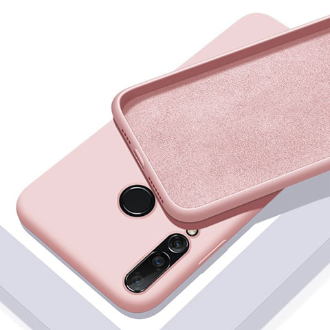 Custodia Silicone Ultra Sottile Morbida 360 Gradi Cover per Huawei Nova 5i Oro Rosa