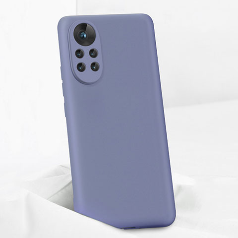 Custodia Silicone Ultra Sottile Morbida 360 Gradi Cover per Huawei Nova 8 Pro 5G Grigio Lavanda