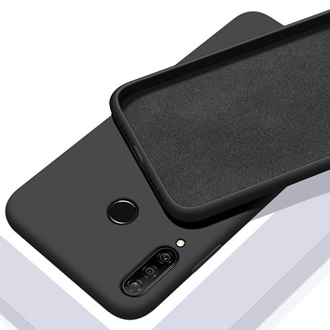 Custodia Silicone Ultra Sottile Morbida 360 Gradi Cover per Huawei P Smart+ Plus (2019) Nero