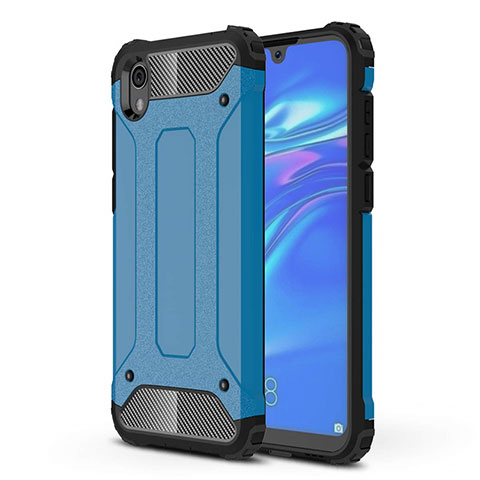 Custodia Silicone Ultra Sottile Morbida 360 Gradi Cover per Huawei Y5 (2019) Blu