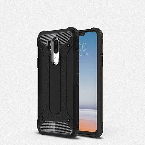 Custodia Silicone Ultra Sottile Morbida 360 Gradi Cover per LG G7 Nero