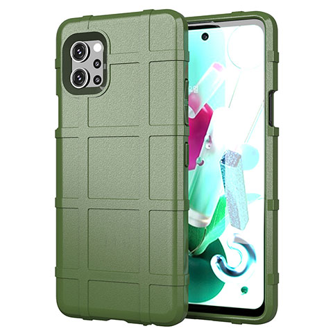 Custodia Silicone Ultra Sottile Morbida 360 Gradi Cover per LG Q92 5G Verde