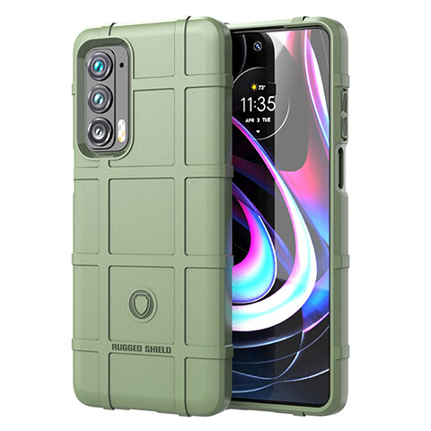 Custodia Silicone Ultra Sottile Morbida 360 Gradi Cover per Motorola Moto Edge (2021) 5G Verde