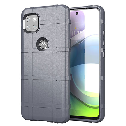 Custodia Silicone Ultra Sottile Morbida 360 Gradi Cover per Motorola Moto G 5G Grigio