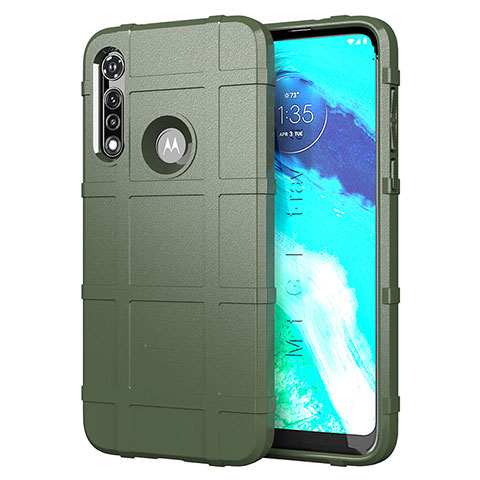 Custodia Silicone Ultra Sottile Morbida 360 Gradi Cover per Motorola Moto G Fast Verde