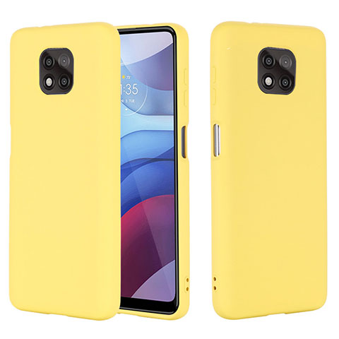 Custodia Silicone Ultra Sottile Morbida 360 Gradi Cover per Motorola Moto G Power (2021) Giallo