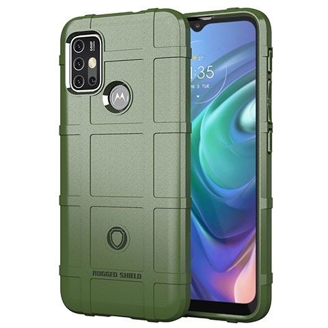 Custodia Silicone Ultra Sottile Morbida 360 Gradi Cover per Motorola Moto G30 Verde