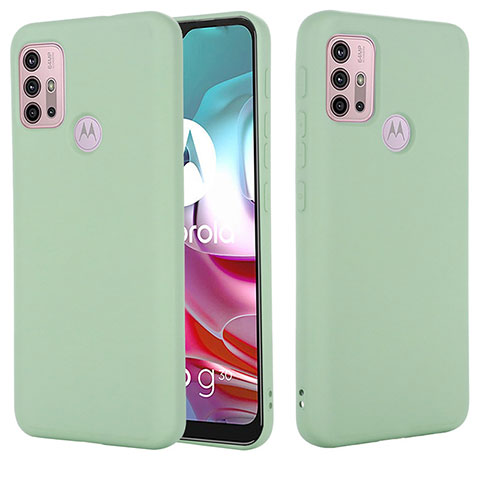 Custodia Silicone Ultra Sottile Morbida 360 Gradi Cover per Motorola Moto G30 Verde