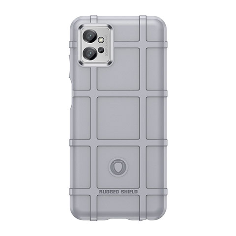 Custodia Silicone Ultra Sottile Morbida 360 Gradi Cover per Motorola Moto G32 Grigio