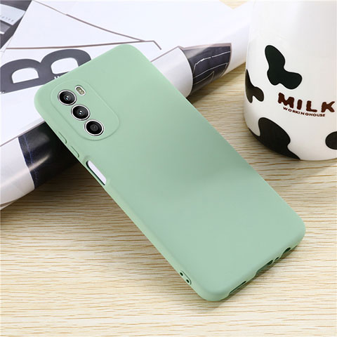 Custodia Silicone Ultra Sottile Morbida 360 Gradi Cover per Motorola MOTO G52 Verde