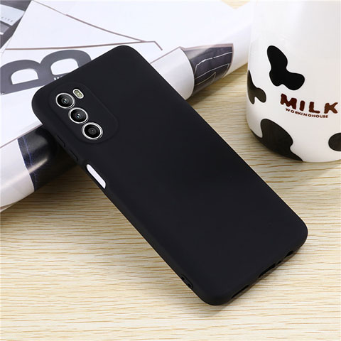 Custodia Silicone Ultra Sottile Morbida 360 Gradi Cover per Motorola Moto G71s 5G Nero