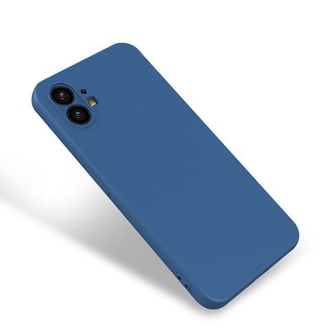Custodia Silicone Ultra Sottile Morbida 360 Gradi Cover per Nothing Phone 1 Blu