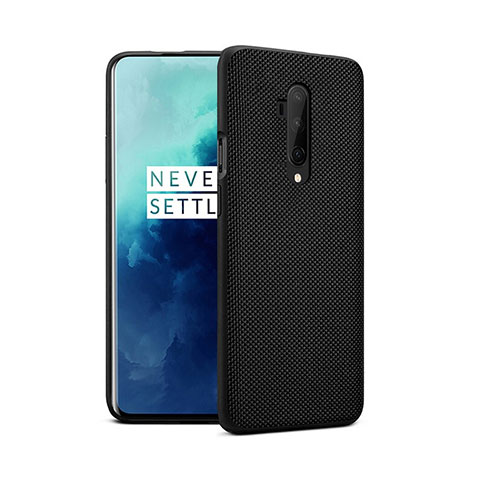 Custodia Silicone Ultra Sottile Morbida 360 Gradi Cover per OnePlus 7T Pro 5G Nero