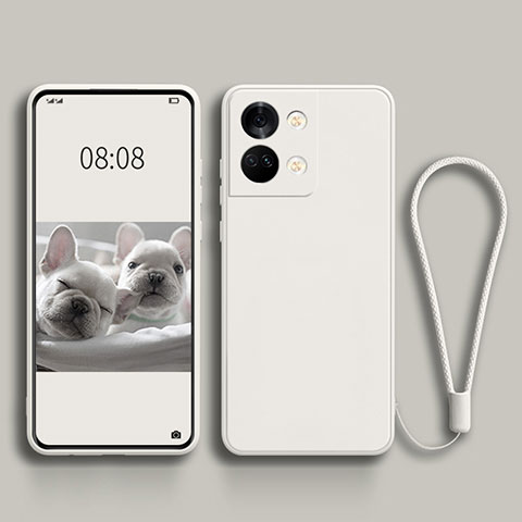 Custodia Silicone Ultra Sottile Morbida 360 Gradi Cover per OnePlus Ace 2V 5G Bianco