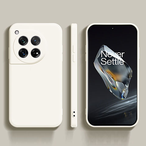 Custodia Silicone Ultra Sottile Morbida 360 Gradi Cover per OnePlus Ace 3 5G Bianco