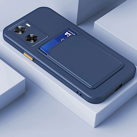 Custodia Silicone Ultra Sottile Morbida 360 Gradi Cover per OnePlus Nord N20 SE Blu