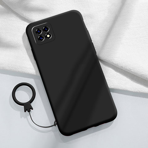 Custodia Silicone Ultra Sottile Morbida 360 Gradi Cover per Oppo A53 5G Nero