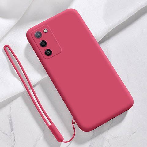 Custodia Silicone Ultra Sottile Morbida 360 Gradi Cover per Oppo A55S 5G Rosso