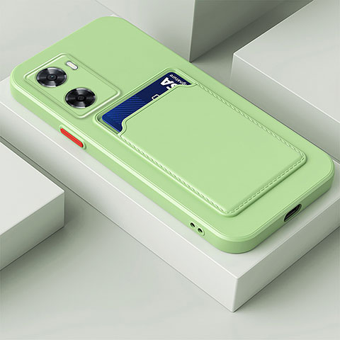 Custodia Silicone Ultra Sottile Morbida 360 Gradi Cover per Oppo A57s Verde