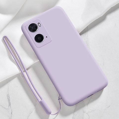 Custodia Silicone Ultra Sottile Morbida 360 Gradi Cover per Oppo A76 Lavanda