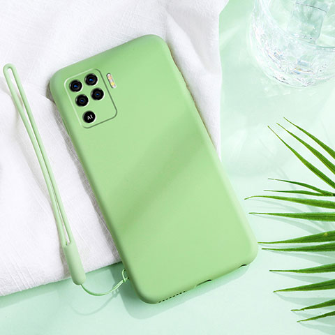 Custodia Silicone Ultra Sottile Morbida 360 Gradi Cover per Oppo A94 4G Verde Pastello