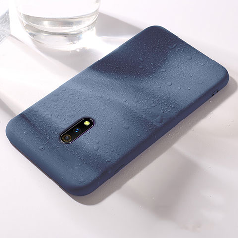 Custodia Silicone Ultra Sottile Morbida 360 Gradi Cover per Oppo K3 Blu