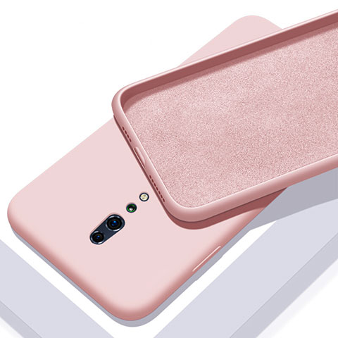 Custodia Silicone Ultra Sottile Morbida 360 Gradi Cover per Oppo Reno Z Oro Rosa