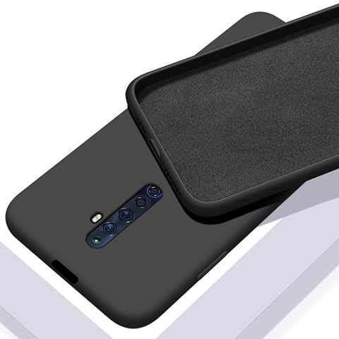 Custodia Silicone Ultra Sottile Morbida 360 Gradi Cover per Oppo Reno2 Z Nero