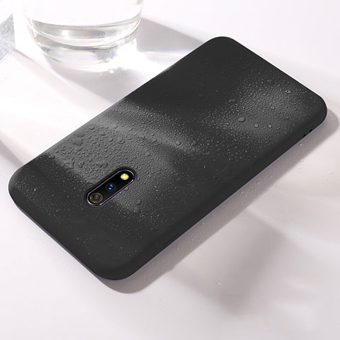 Custodia Silicone Ultra Sottile Morbida 360 Gradi Cover per Realme X Nero