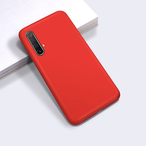 Custodia Silicone Ultra Sottile Morbida 360 Gradi Cover per Realme X50 5G Rosso