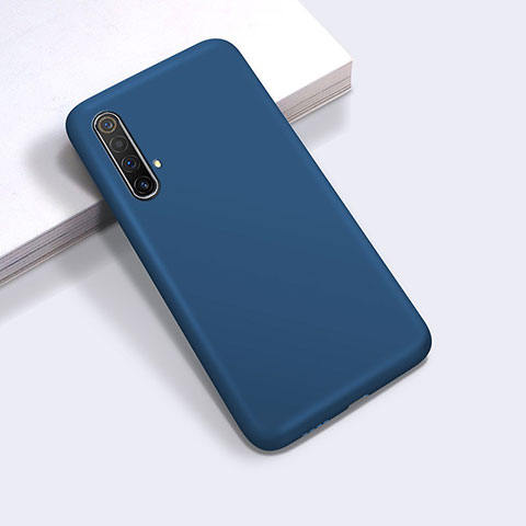 Custodia Silicone Ultra Sottile Morbida 360 Gradi Cover per Realme X50m 5G Blu
