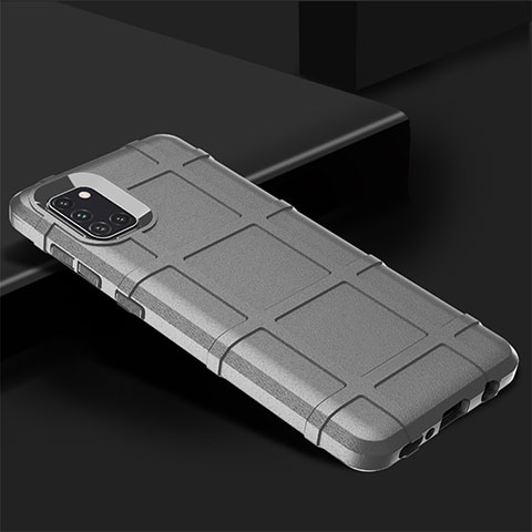 Custodia Silicone Ultra Sottile Morbida 360 Gradi Cover per Samsung Galaxy A31 Argento