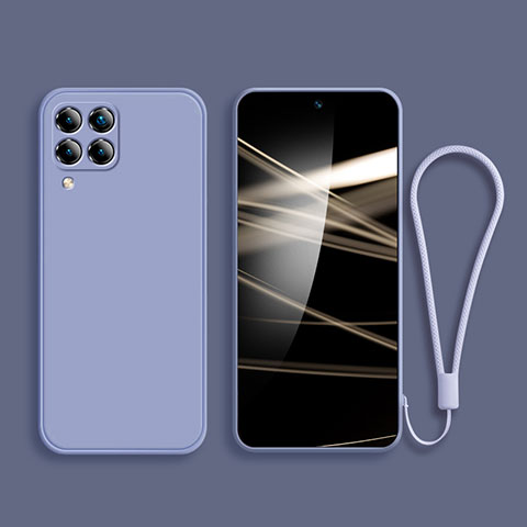 Custodia Silicone Ultra Sottile Morbida 360 Gradi Cover per Samsung Galaxy M62 4G Grigio Lavanda