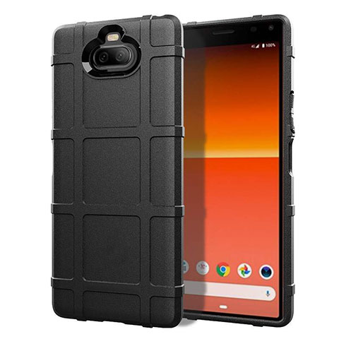 Custodia Silicone Ultra Sottile Morbida 360 Gradi Cover per Sony Xperia 8 Nero