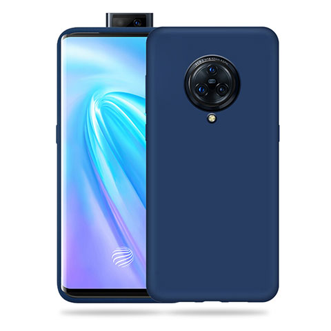 Custodia Silicone Ultra Sottile Morbida 360 Gradi Cover per Vivo Nex 3S Blu