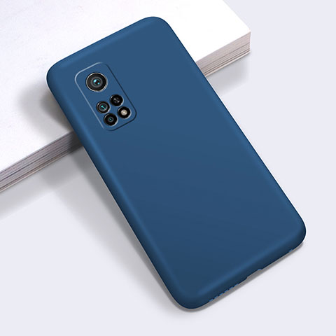 Custodia Silicone Ultra Sottile Morbida 360 Gradi Cover per Xiaomi Mi 10T 5G Blu Notte