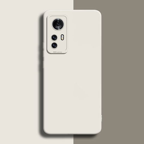 Custodia Silicone Ultra Sottile Morbida 360 Gradi Cover per Xiaomi Mi 12 Pro 5G Bianco