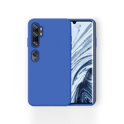 Custodia Silicone Ultra Sottile Morbida 360 Gradi Cover per Xiaomi Mi Note 10 Blu