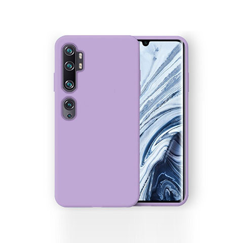 Custodia Silicone Ultra Sottile Morbida 360 Gradi Cover per Xiaomi Mi Note 10 Viola