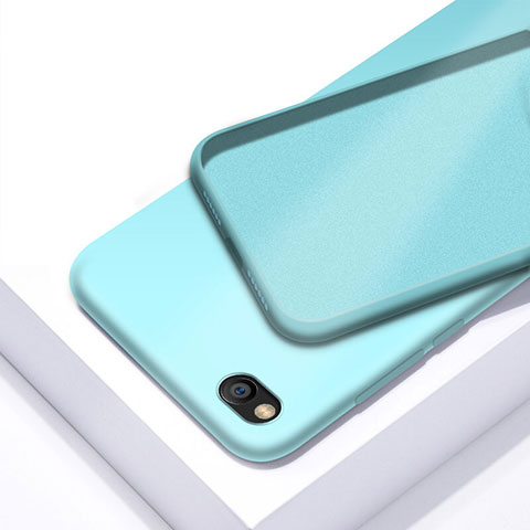 Custodia Silicone Ultra Sottile Morbida 360 Gradi Cover per Xiaomi Redmi Go Ciano