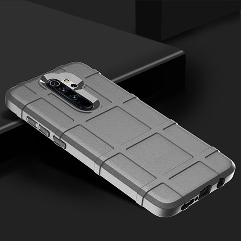 Custodia Silicone Ultra Sottile Morbida 360 Gradi Cover per Xiaomi Redmi Note 8 Pro Argento