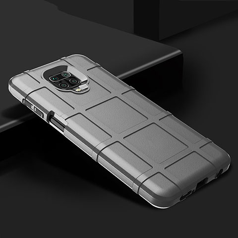 Custodia Silicone Ultra Sottile Morbida 360 Gradi Cover per Xiaomi Redmi Note 9 Pro Argento