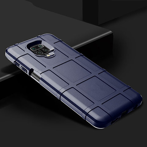Custodia Silicone Ultra Sottile Morbida 360 Gradi Cover per Xiaomi Redmi Note 9 Pro Blu
