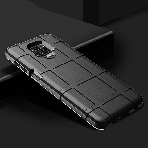 Custodia Silicone Ultra Sottile Morbida 360 Gradi Cover per Xiaomi Redmi Note 9 Pro Nero