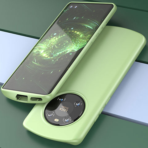 Custodia Silicone Ultra Sottile Morbida 360 Gradi Cover S01 per Huawei Mate 40 Pro Verde Pastello