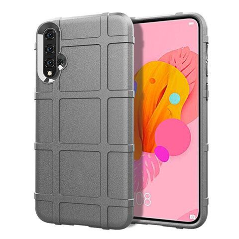 Custodia Silicone Ultra Sottile Morbida 360 Gradi Cover S01 per Huawei Nova 5 Grigio